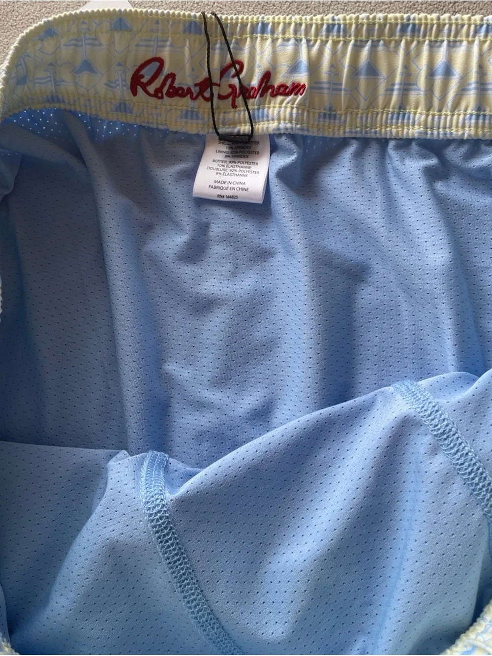 ROBERT GRAHAM NWT Mens XL Martini Tower Yellow Golf Clubs Swim Trunks NWT